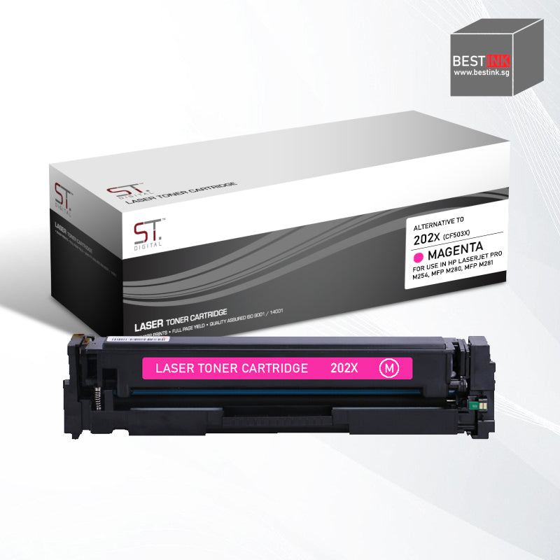 Bestink 202X High Yield Black Cyan Magenta Yellow Toner Cartridge 202X