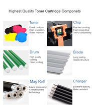 Load image into Gallery viewer, Bestink 410X High Yield Black Cyan Magenta Yellow Toner Cartridge CF410X CF411X CF412X CF413X